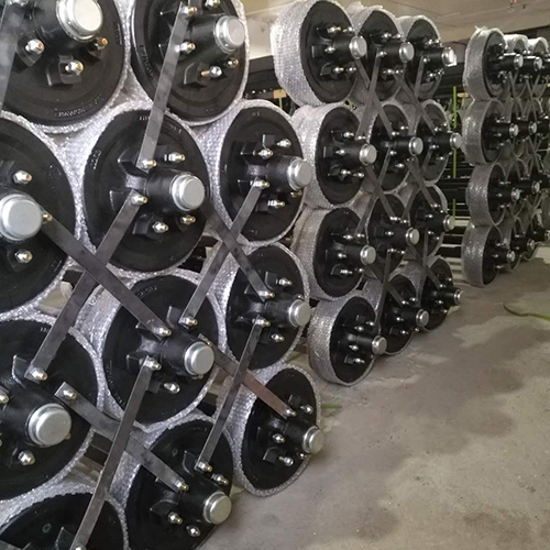 High Quality 12 inch 7000lbs Electric Brake Drum Axle Assembly