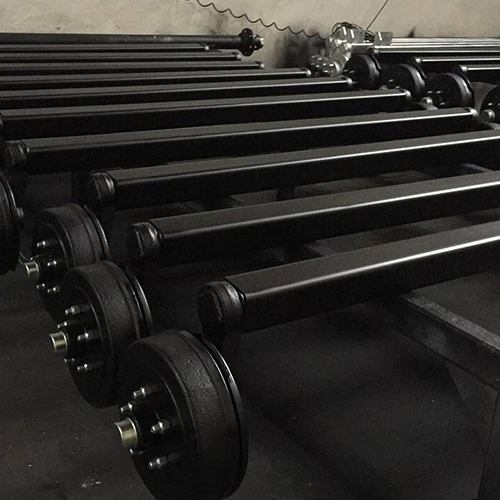 Factory Direct Sale Square / Round Solid Box Trailer Painting Rubber Torsion Axle 