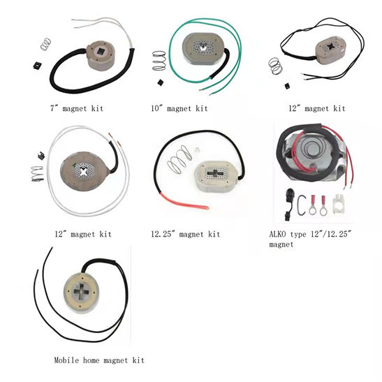 electromagnet kit for trailer/RV brake
