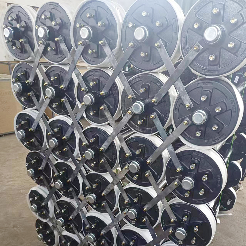 3500lb Straight  Trailer Axle With 5 Stud Electric Brakes