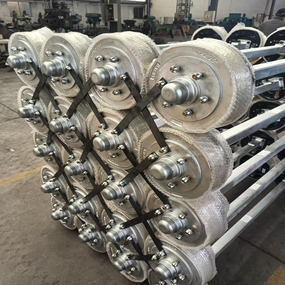 hot-dip galvanizing Electric Brake Drum Axle Assembly for Boat Yacht Trailer