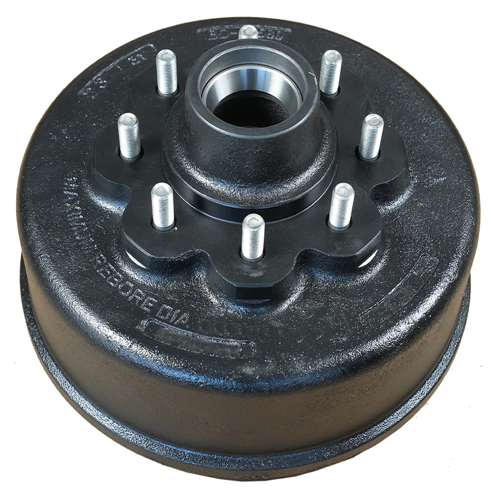 8000 lbs Trailer Axle Grease Hub and Drum - 8 lug - 9/16"